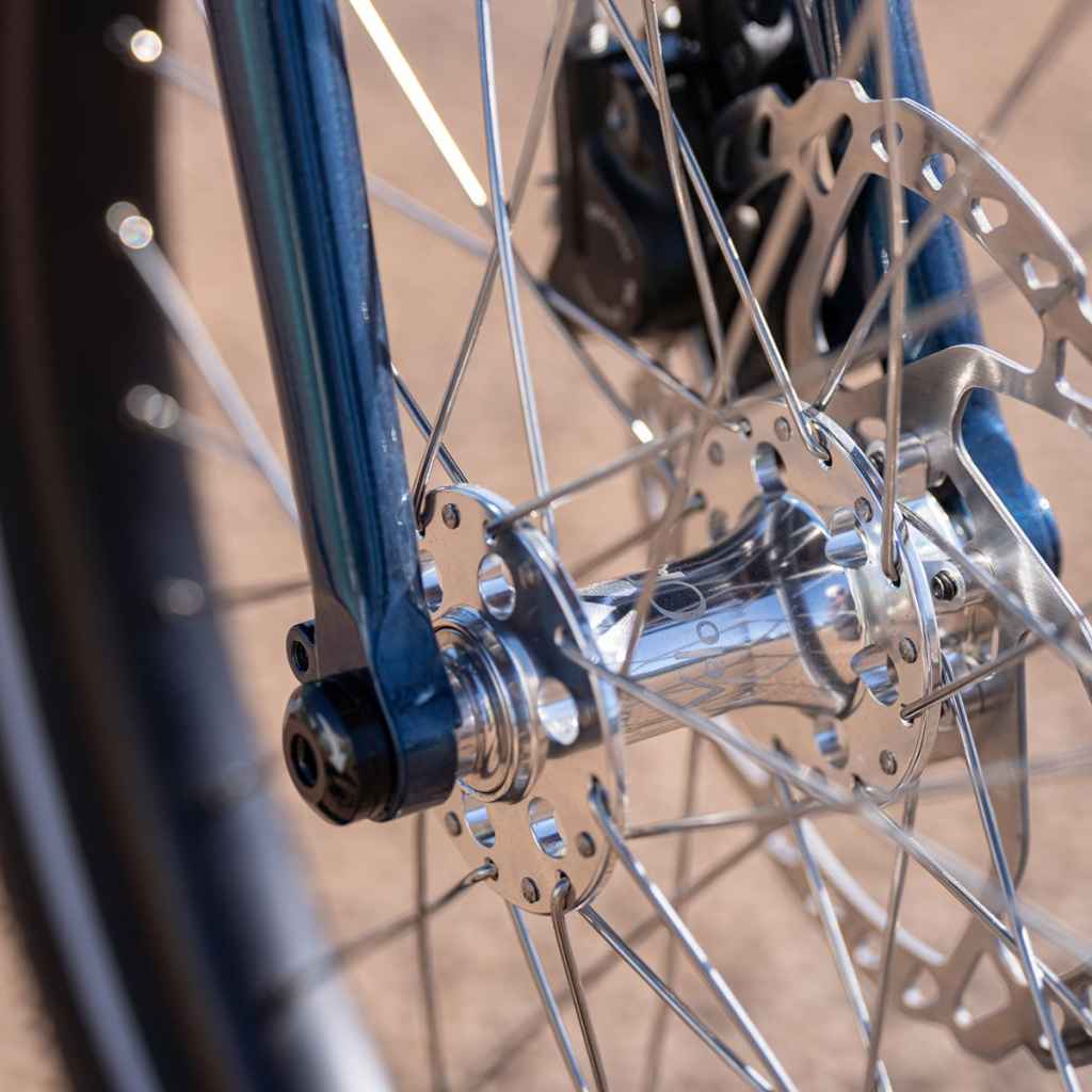 VELO ORANGE* disc hub front (silver) - BLUE LUG GLOBAL