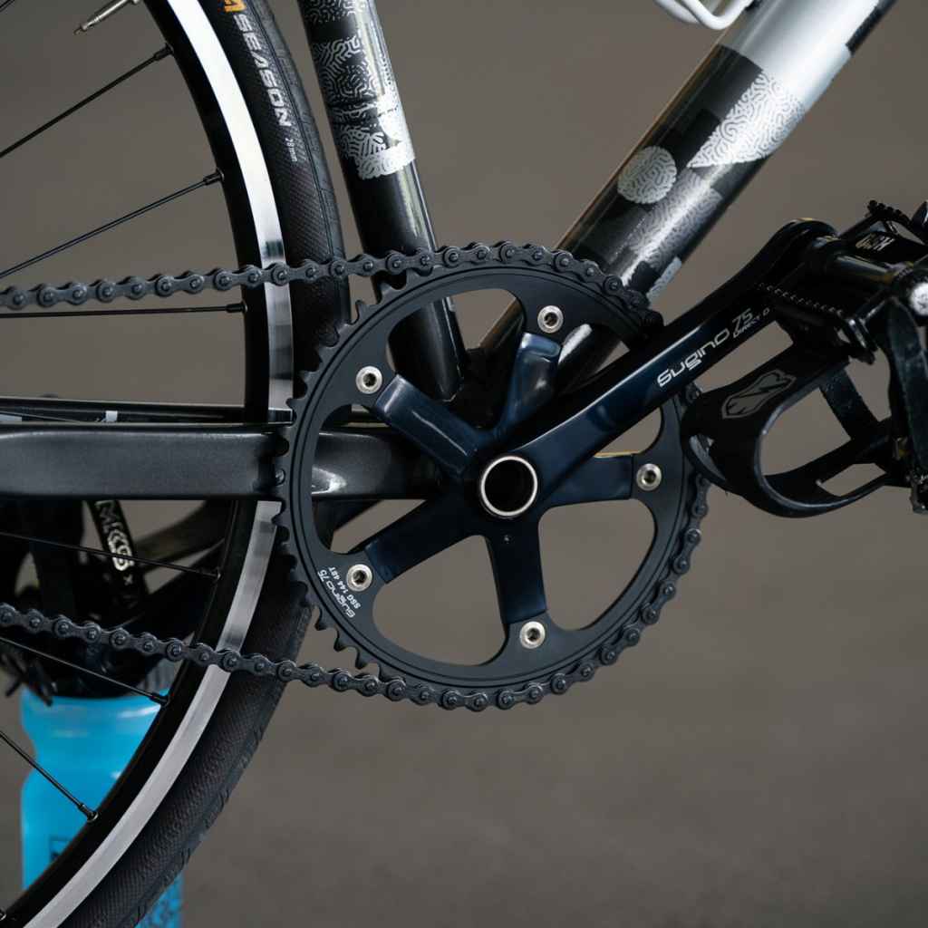 SUGINO SSG144 スギノ 75 ピスト チェーンリング ブルーラグ SUGINO* SSG144 chainring (silver) - BLUE LUG GLOBAL ONLINE STORE
