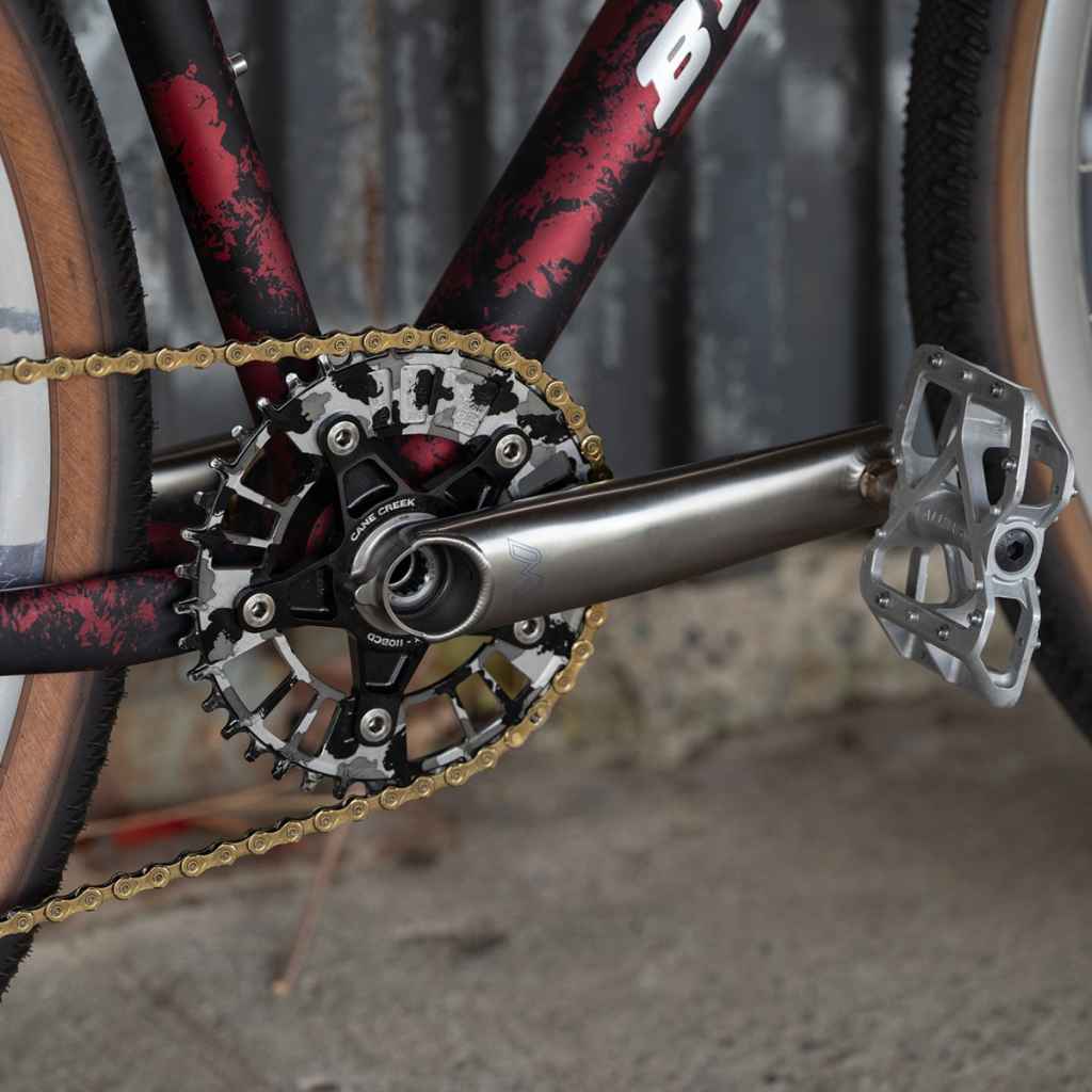 CANE CREEK eeWings MTB クランク ブルーラグ サーリー CANE CREEK* eeWings MTB crank (titanium) - BLUE LUG GLOBAL ONLINE