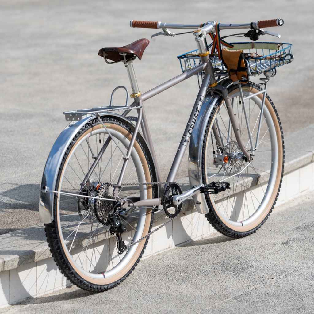 CRUST BIKES* cook paint evasion frame (marble lime/s) - BLUE LUG