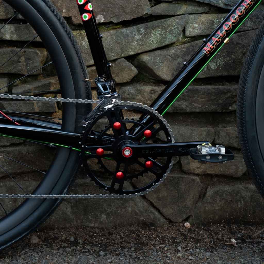 WHITE INDUSTRIES* VBC road crank set (black) - BLUE LUG GLOBAL