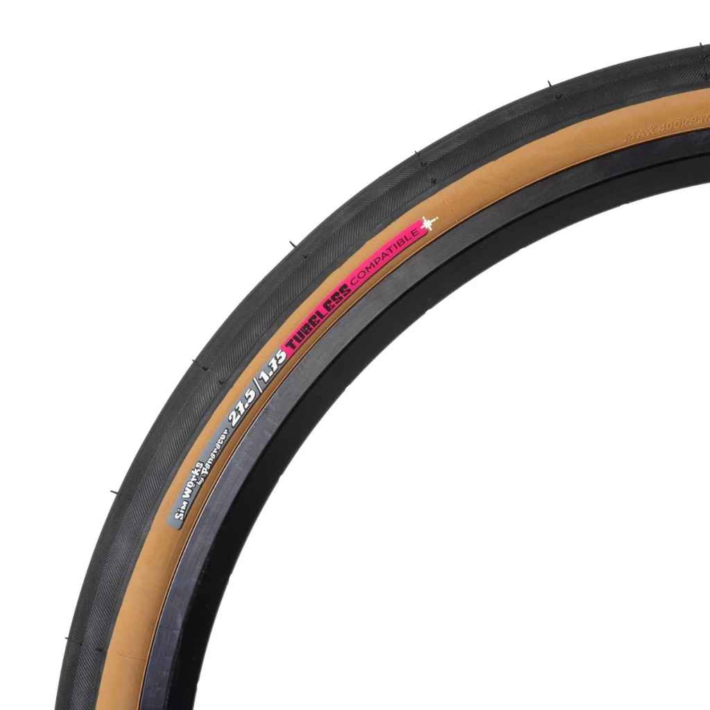 sim works volummy 700×38 bluelug circles SIM WORKS* volummy 650b tire (peanut butter) - BLUE LUG