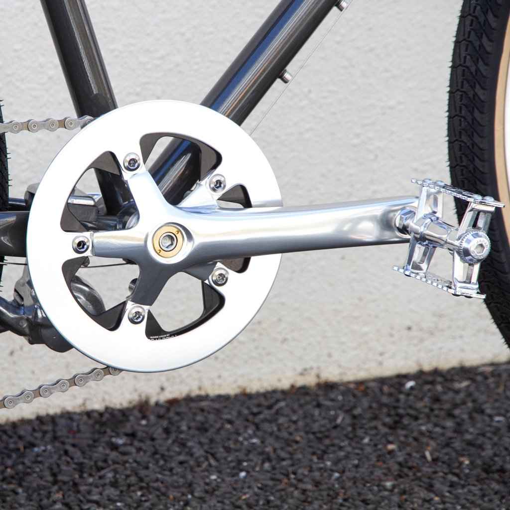 BLUE LUG* OX chainring guard (silver) - BLUE LUG GLOBAL