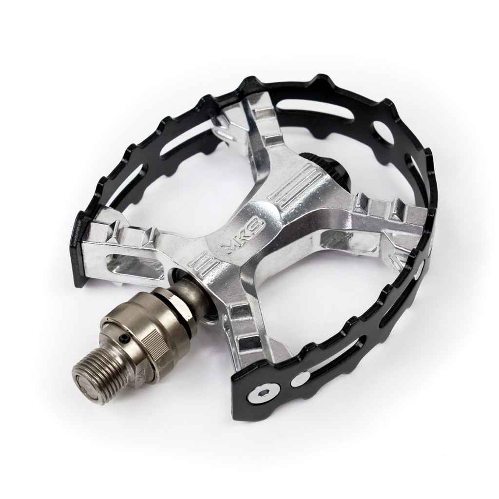 MKS* XC-III ezy superior pedal (black/silver) - BLUE LUG