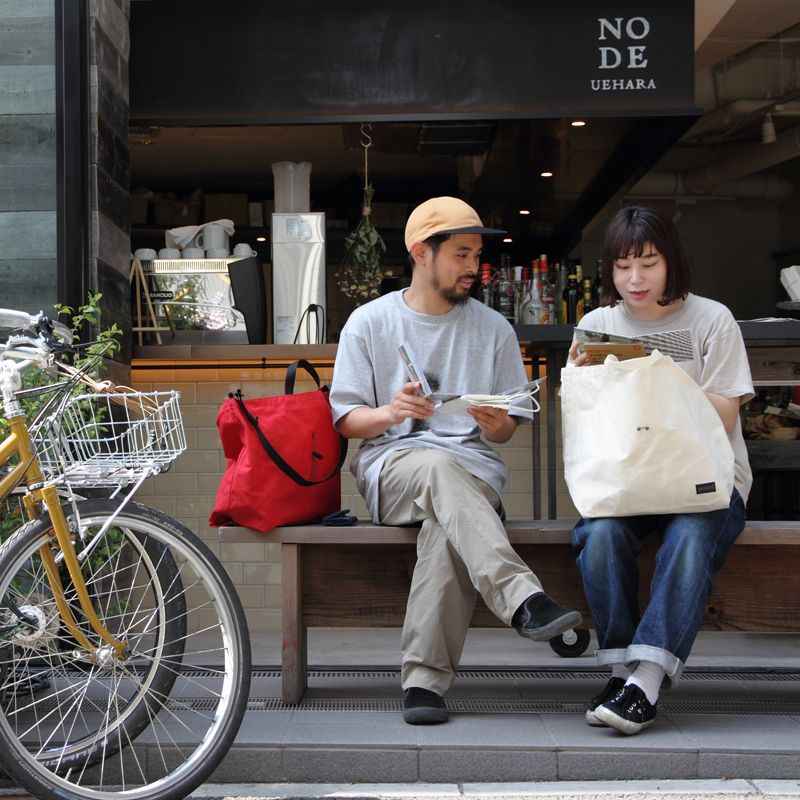 BLUE LUG* 137 tote bag (wax olive) - BLUE LUG GLOBAL ONLINE