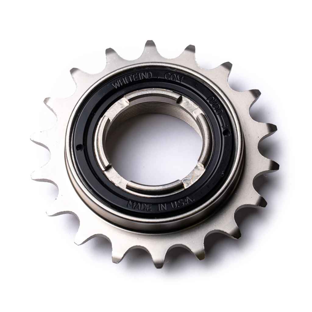 【本物保証】 (black) freewheel single eno INDUSTRIES* WHITE - LUG BLUE パーツ