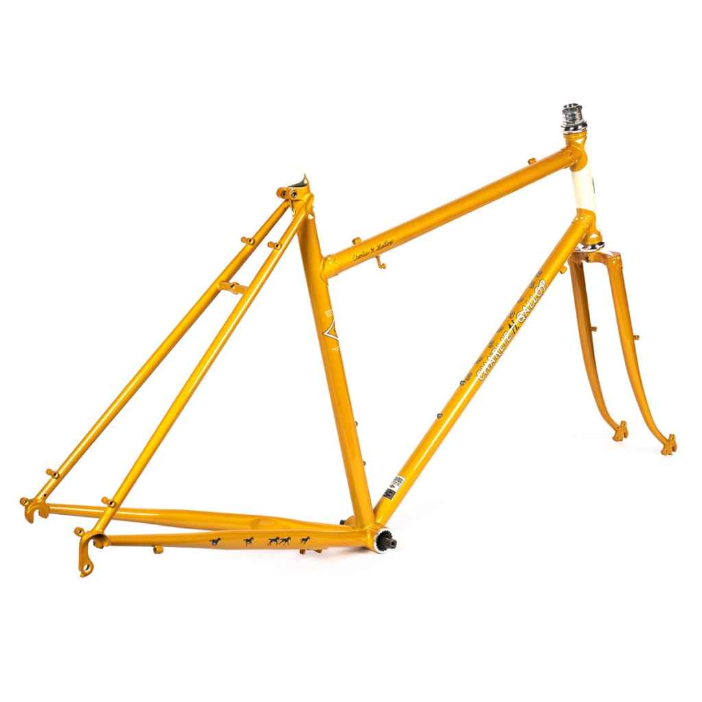 RIVENDELL* charlie h. gallop frame set (dark gold) - BLUE LUG