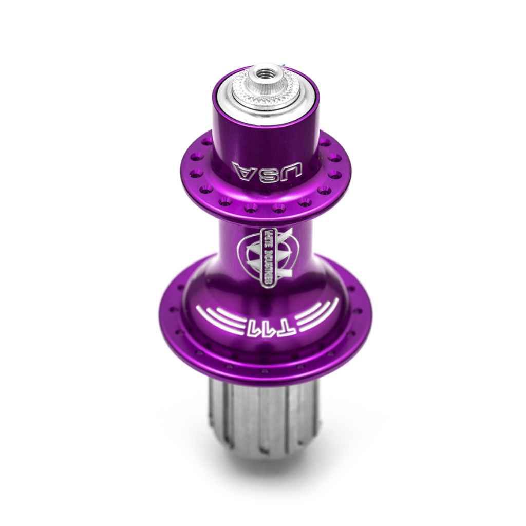 WHITE INDUSTRIES* T11 road hub rear (purple) - BLUE LUG