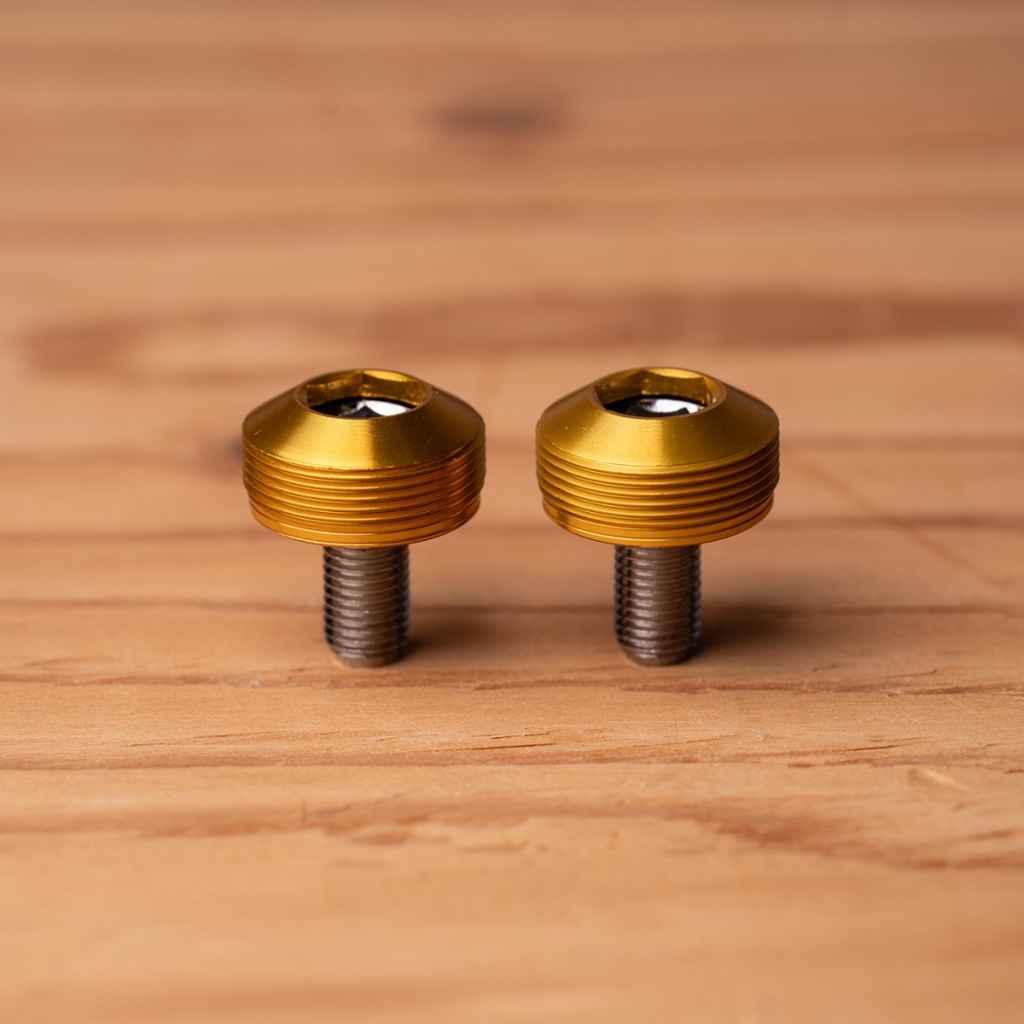 BLUE LUG* bumpy crank cap set (gold) - BLUE LUG GLOBAL ONLINE STORE