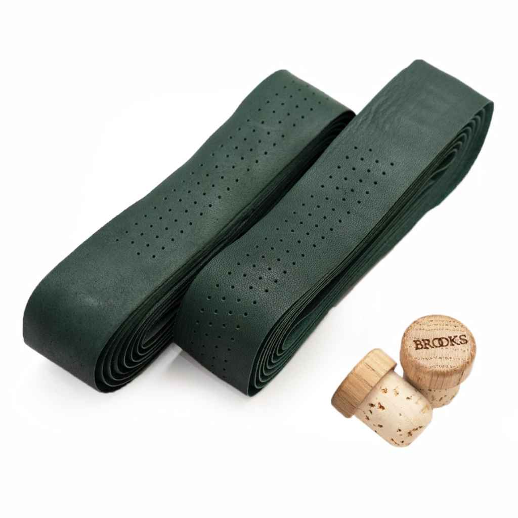 BROOKS* leather bartape (green) - BLUE LUG GLOBAL ONLINE STORE