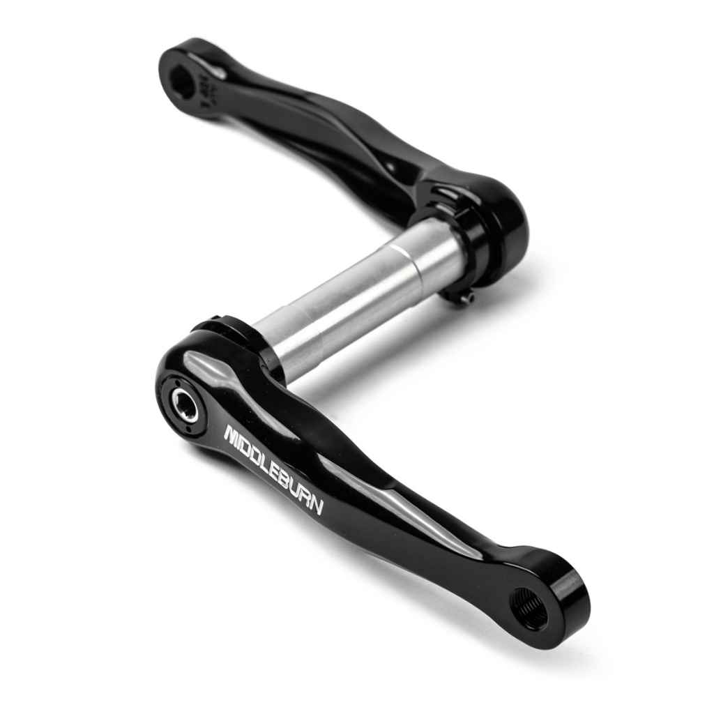 MIDDLEBURN RS7 square taper crank ブルーラグ MIDDLEBURN* RS7 MTB square taper crank (silver) - BLUE LUG