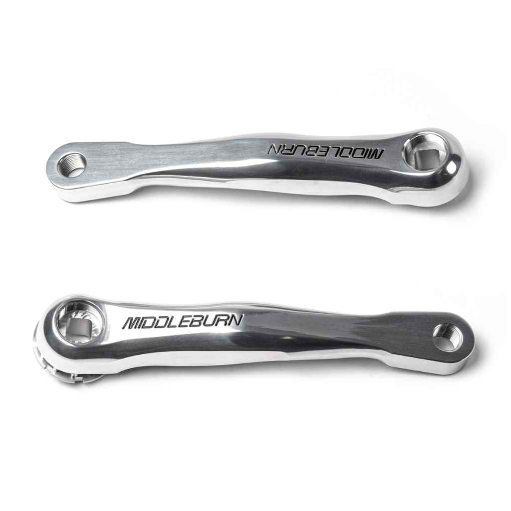 MIDDLEBURN RS7 square taper crank ブルーラグ MIDDLEBURN* RS7 MTB square taper crank (silver) - BLUE LUG