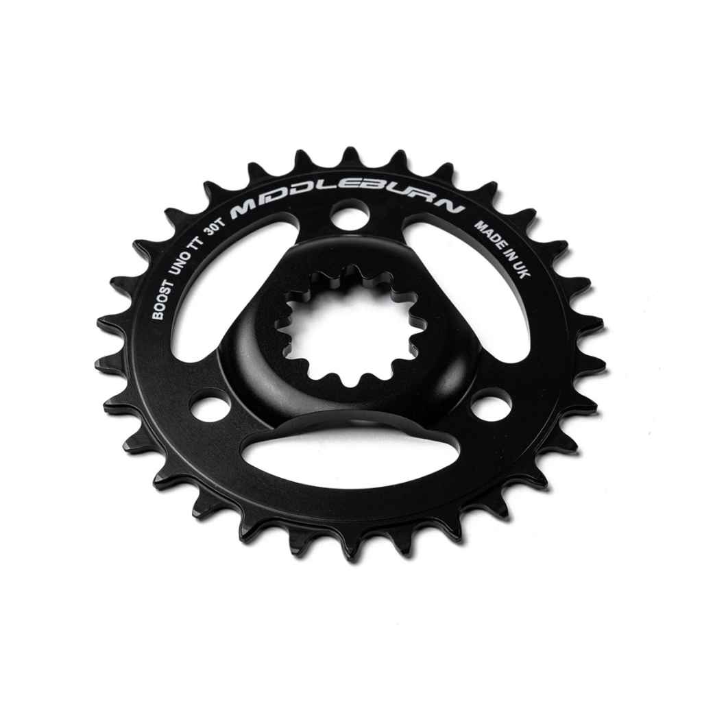 MIDDLEBURN* X-type uno boost chainring (black) - BLUE LUG GLOBAL