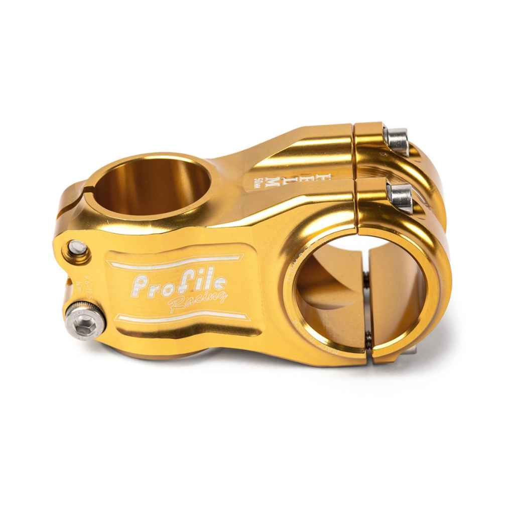 PROFILE RACING* helm mtb stem (gold) - BLUE LUG GLOBAL ONLINE STORE