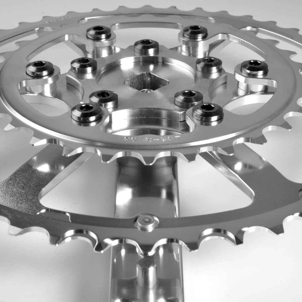 VELO ORANGE* grand cru 50.4bcd double crankset (silver