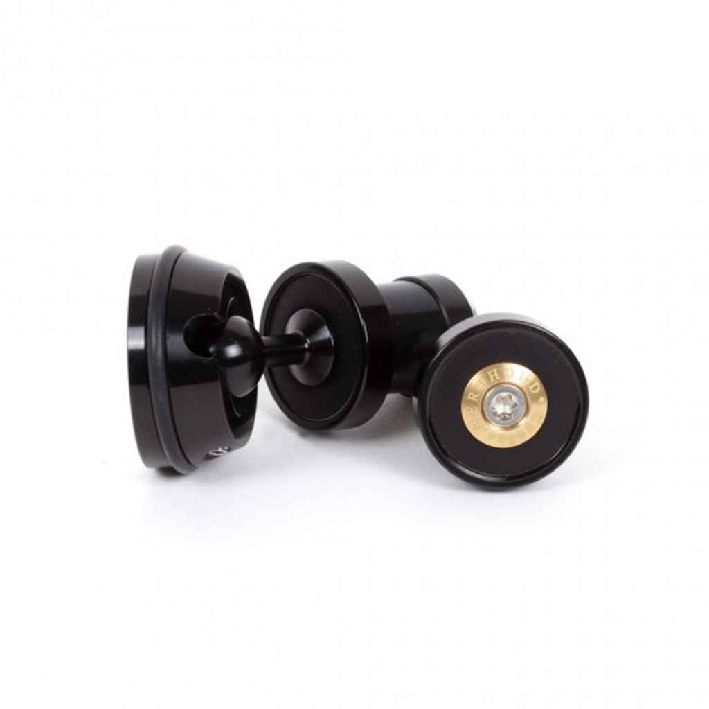 BERTHOUD* bar-end mirror and matching plug (black) - BLUE