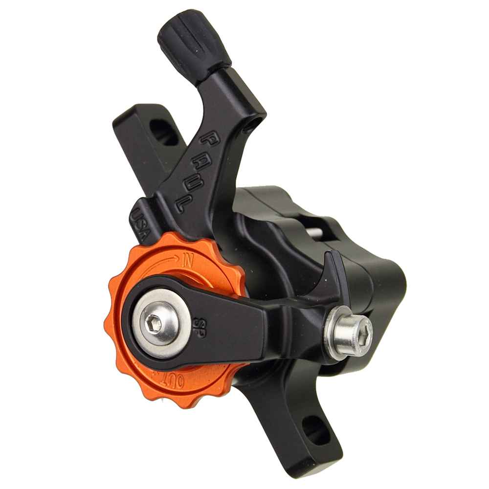 Paul klamper Polish×Orange surly crust PAUL* klamper post mount disc calliper (black/orange) - BLUE