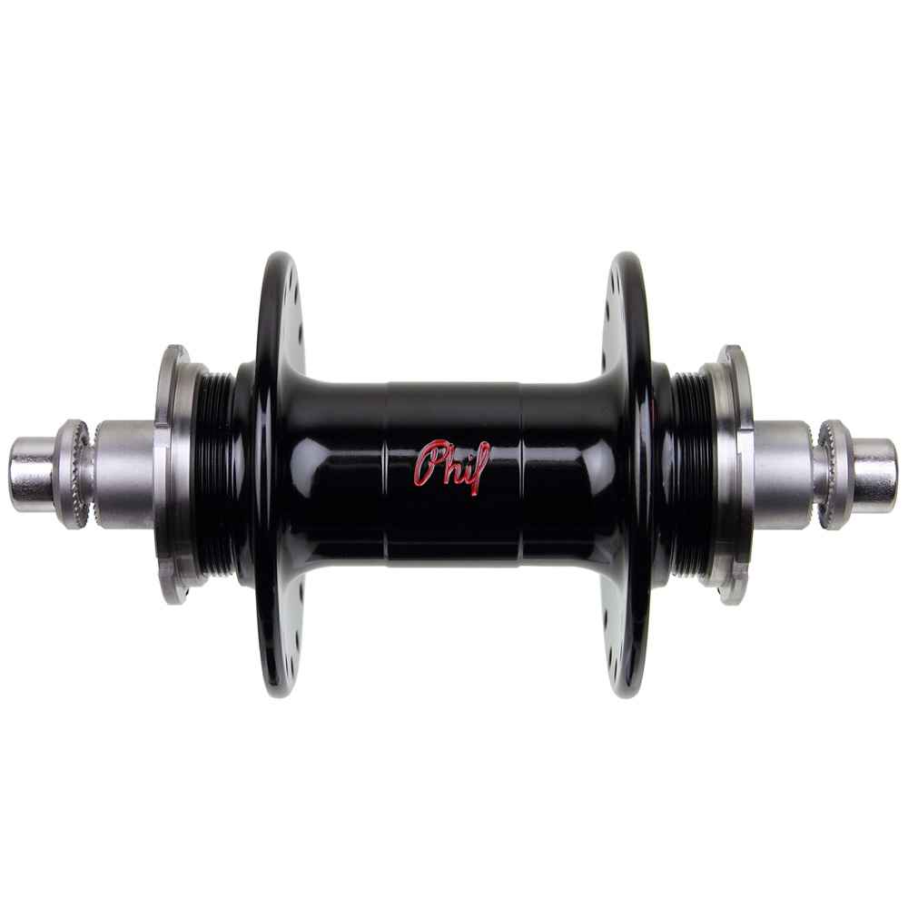 PHIL WOOD* high flange track hub rear (black/double cog) - BLUE