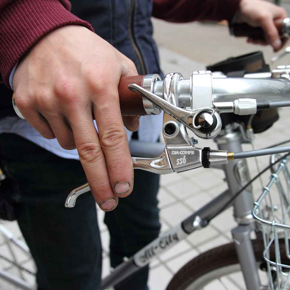 DIA-COMPE* SS-6 brake lever (all polish/BL special) - BLUE