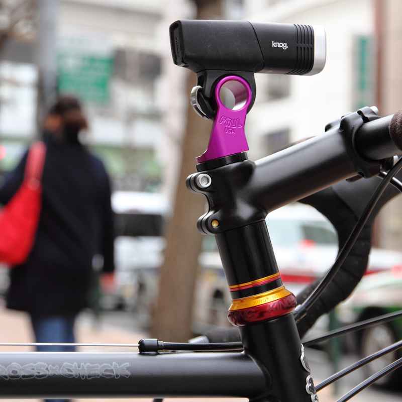 アクセサリー Outer shell Bluelug surly crust paul s PAUL* stem cap light mount (blue) - BLUE LUG GLOBAL ONLINE STORE
