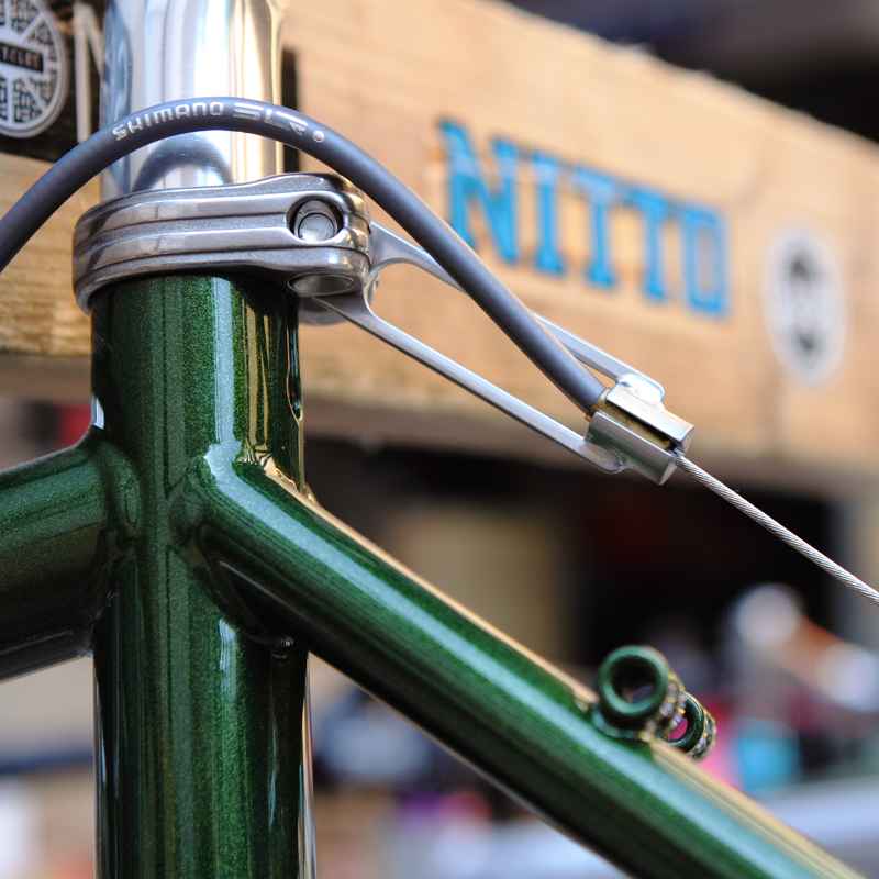 NITTO* brake cable hanger (silver) - BLUE LUG GLOBAL ONLINE STORE