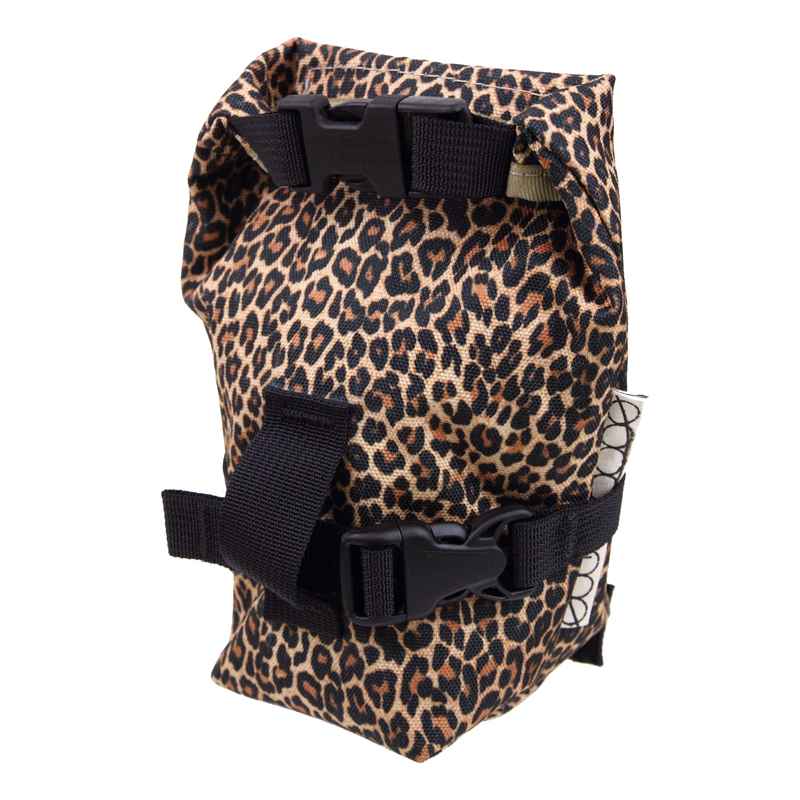 OUTER SHELL ADVENTURE* rolltop saddlebag (leopard) - BLUE