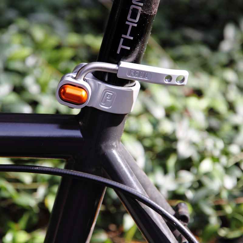 PAUL* quick release seatpost collar (silver/orange) - BLUE