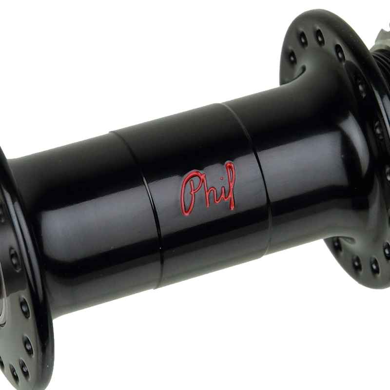 PHILWOOD* low flange track hub rear (black) - BLUE LUG GLOBAL