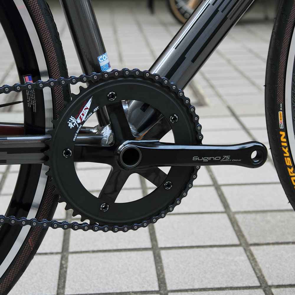 SUGINO* sugino75 DD2 crankset (black) - BLUE LUG GLOBAL