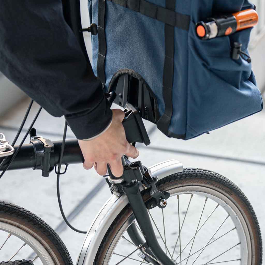アクセサリー EERDER AL BROMPTON bluelug circles BROMPTON* front luggage/carrier mounting block - BLUE LUG GLOBAL
