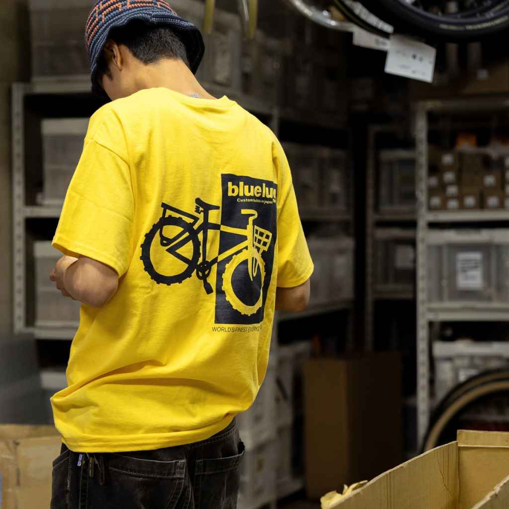 BLUE LUG* everyday bike t-shirt (yellow) - BLUE LUG GLOBAL ONLINE
