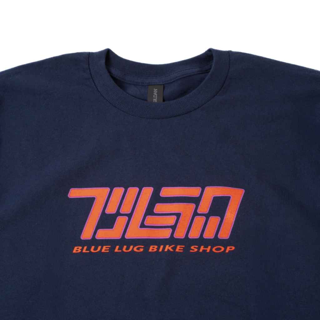 タグ付き新品Lサイズ　BLUE LUG スイフトブルー 長袖Tシャツ BLUE LUG* japanese kana logo long sleeve t-shirt (navy) - BLUE LUG