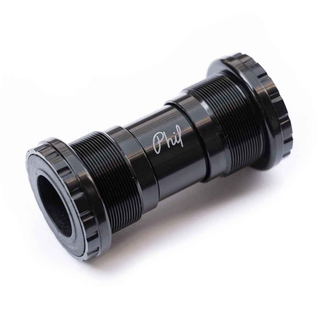 PHILWOOD* outboard bottom bracket (ITA/aluminum/black) - BLUE LUG
