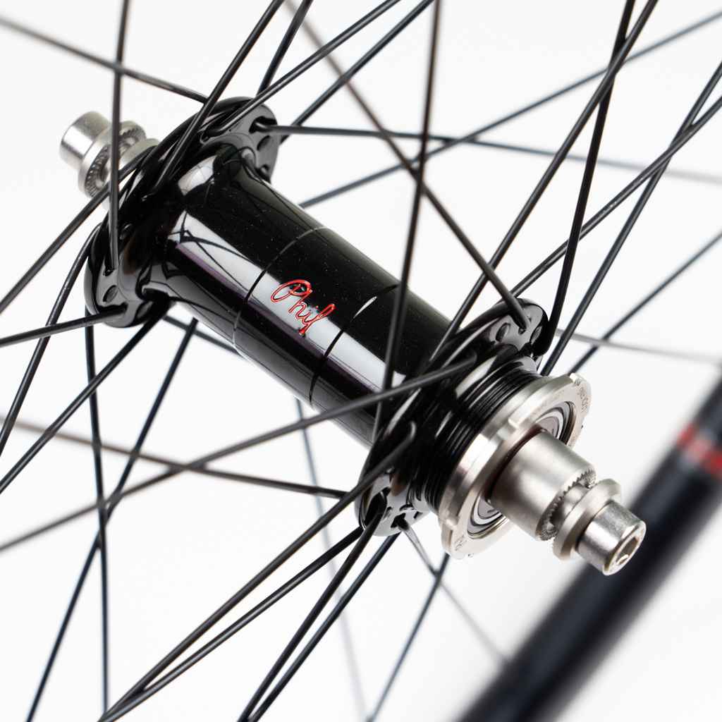 VELOCITY×PHIL WOOD* quill track wheel rear (all black) - BLUE LUG