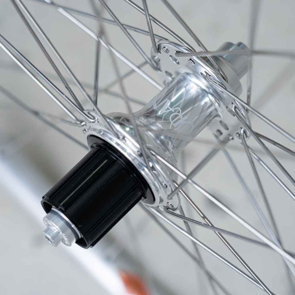 PACENTI×VELO ORANGE* brevet road wheel rear (silver) - BLUE LUG