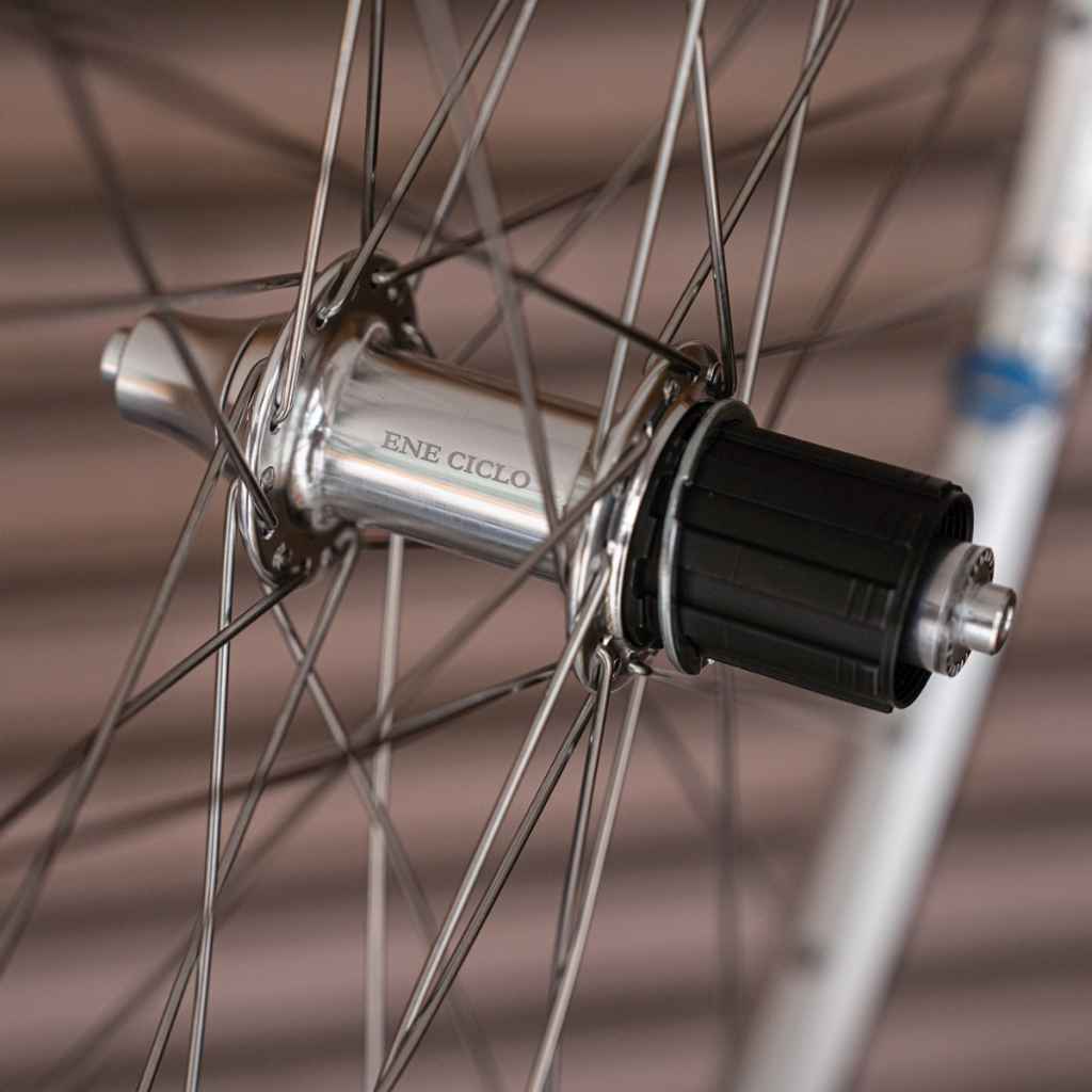 VELOCITY×ENE CICLO* atlas 650B wheel rear (silver) - BLUE LUG