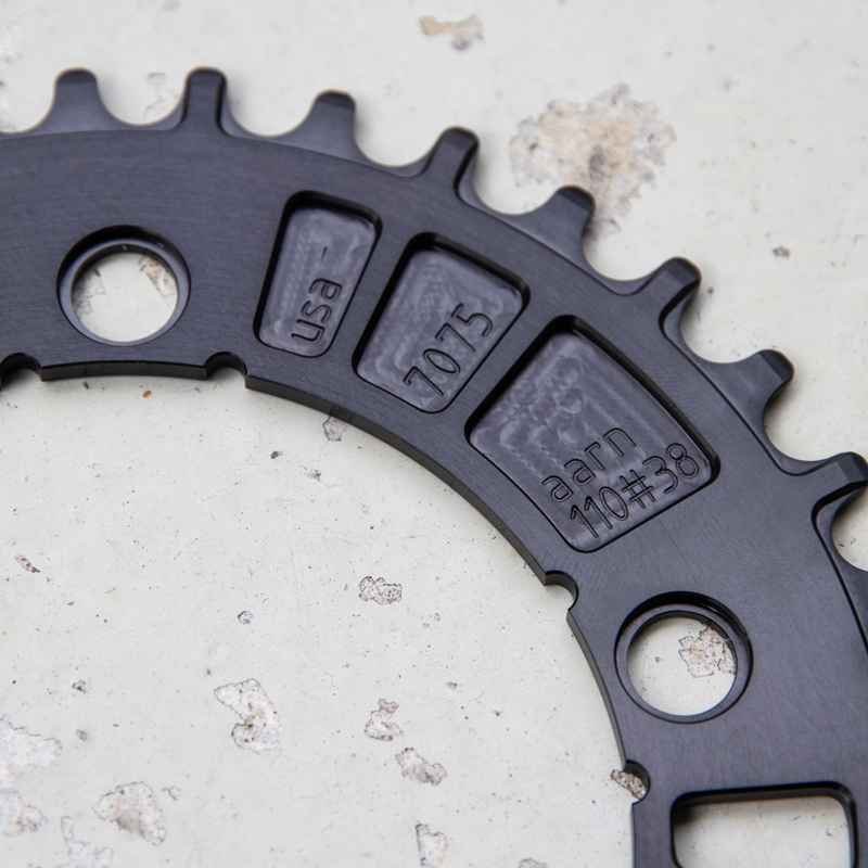AARN* track chainring (black) - BLUE LUG GLOBAL ONLINE STORE