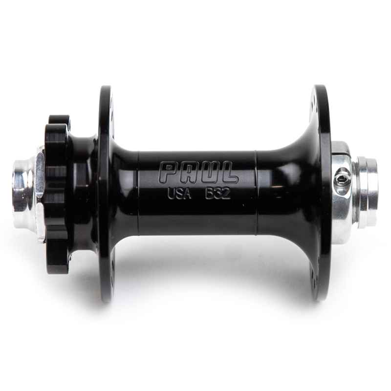 PAUL* thru-axle disk Fhub (black) - BLUE LUG GLOBAL ONLINE STORE