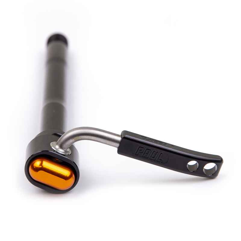 PAUL* SET N FORGET thru-axle quick skewer (black) - BLUE LUG