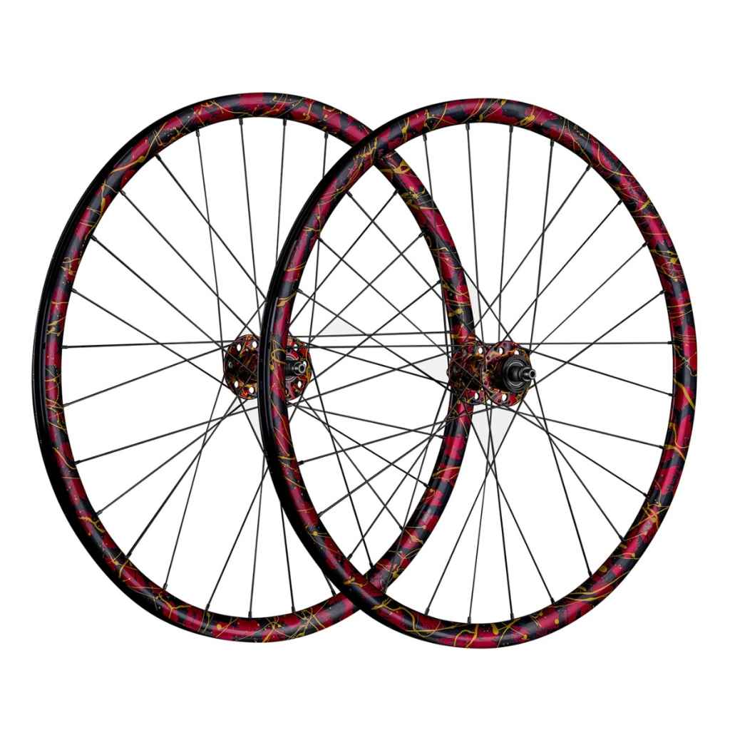 ピストホイール　philwood × mavic wheel set PHILWOOD* 50th anniv track wheel set (rgb splash) - BLUE LUG