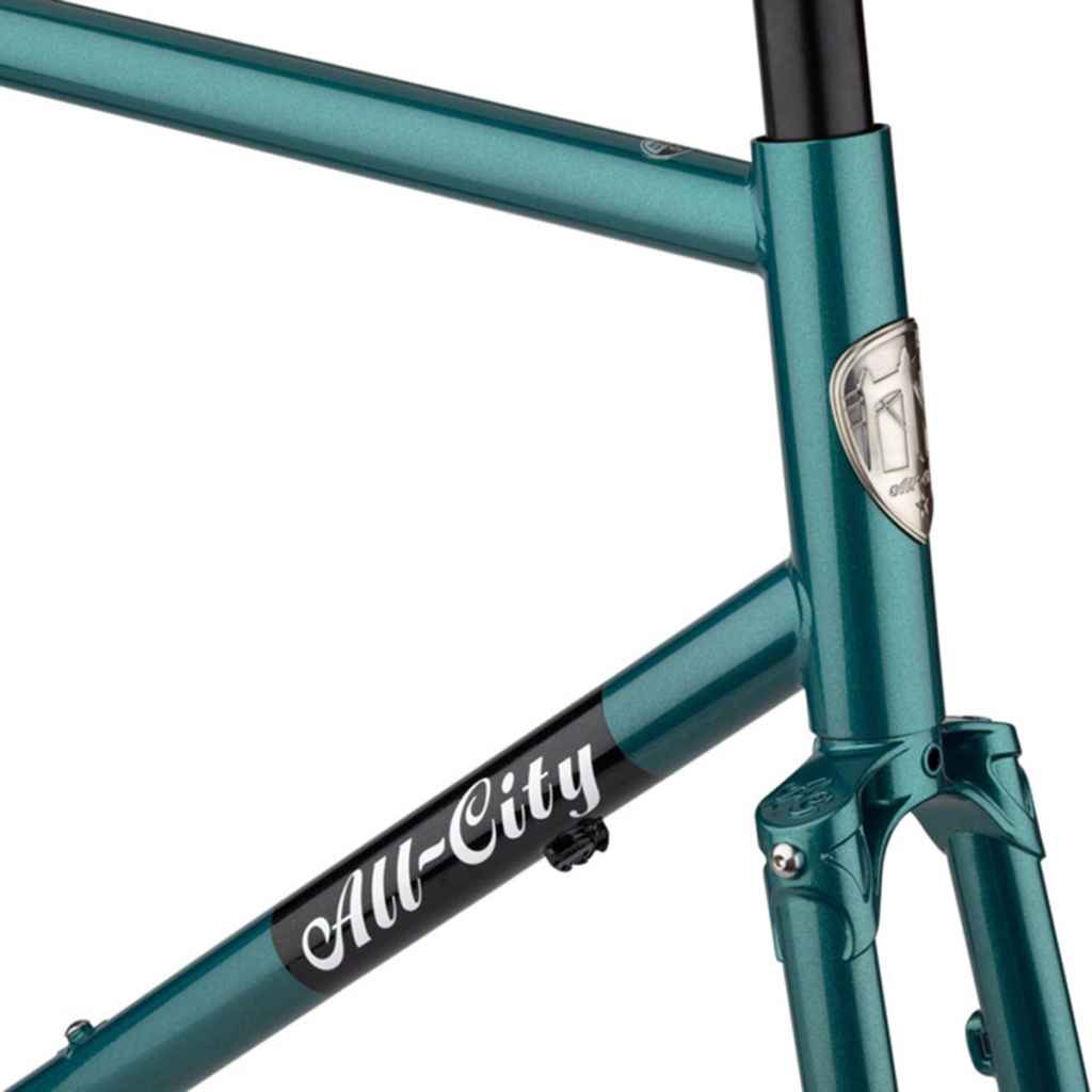 ALL-CITY* super professional frame set (night jade) - BLUE LUG
