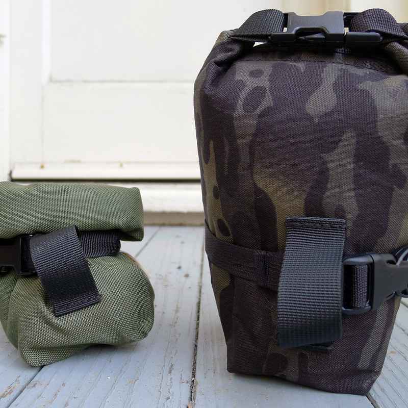 OUTER SHELL ADVENTURE* rolltop saddlebag (blacked out