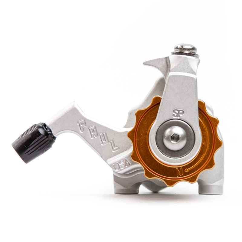 PAUL* klamper flat mount disc calliper (silver/orange