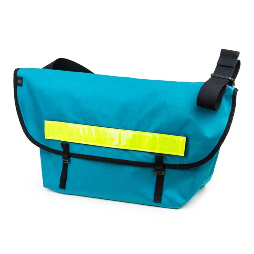 BLUE LUG* the messenger bag (cordura/turquoise/reflector) - BLUE