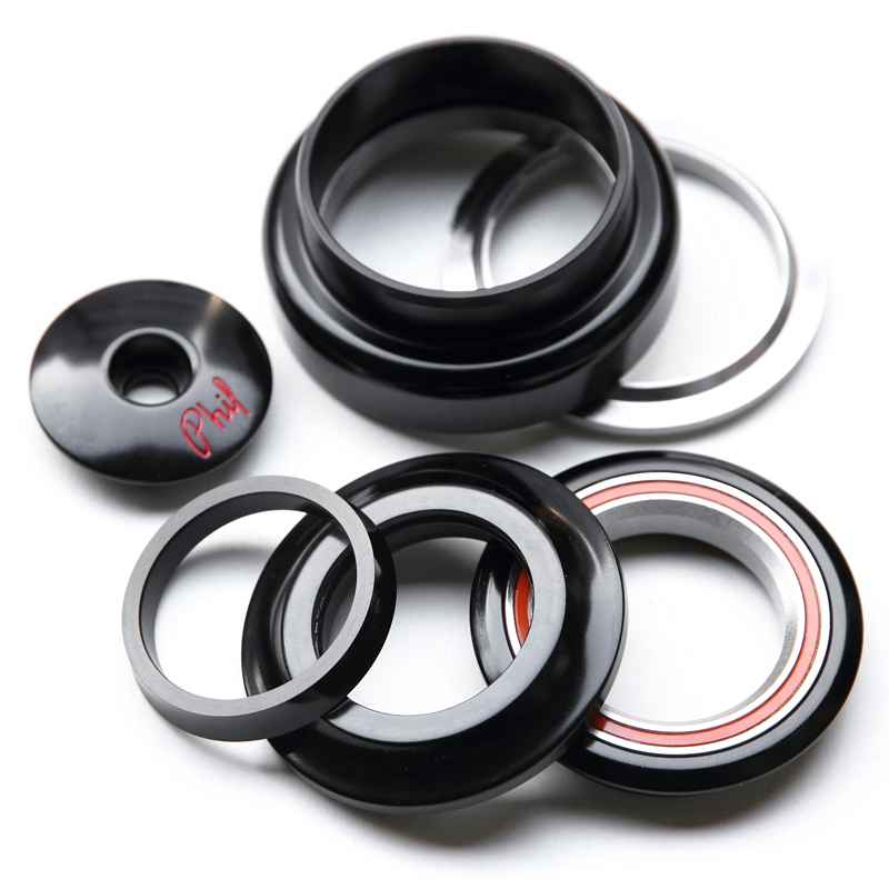 PHILWOOD 1-1/8\" - 1.5\" ヘッドセット Black PHIL WOOD* 1-1/8 headset (gunmetal) - BLUE LUG ONLINE STORE