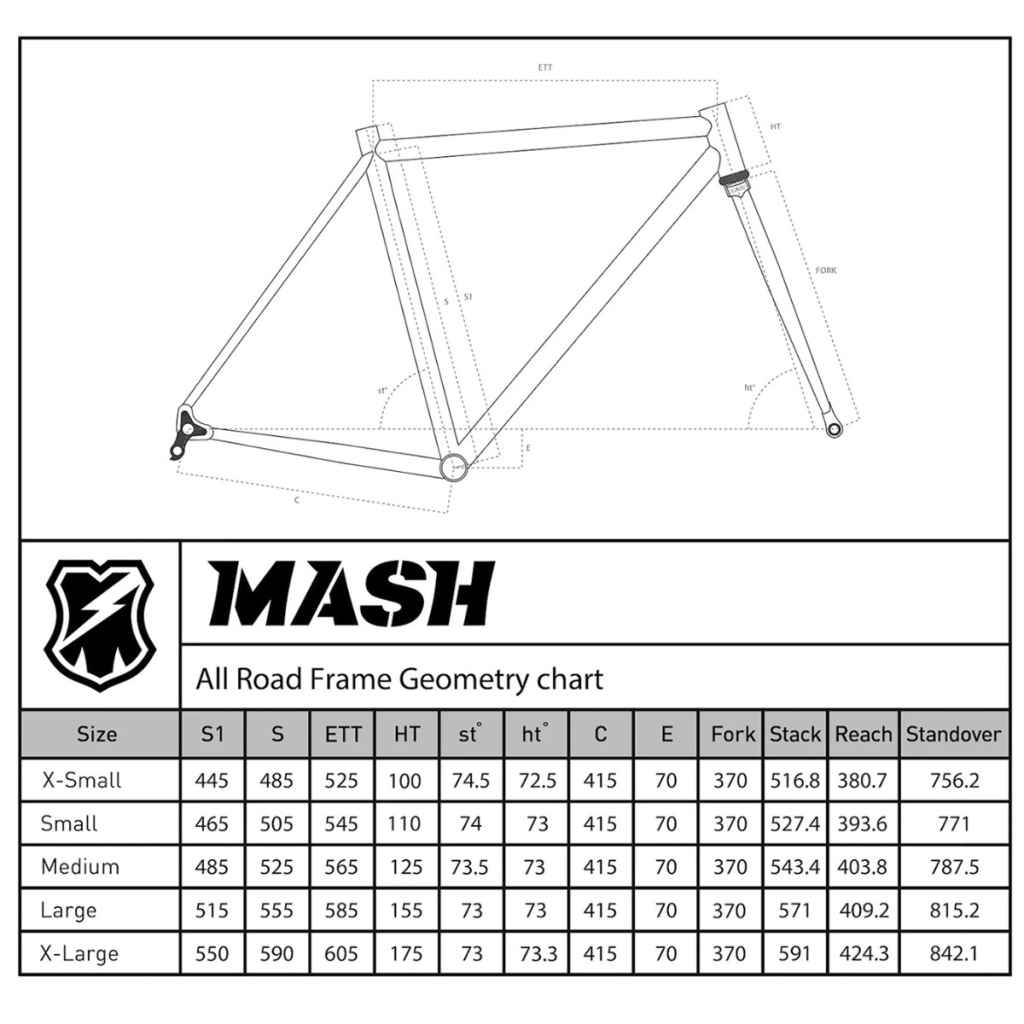 MASH* all-road frame set (silver smoke) - BLUE LUG GLOBAL