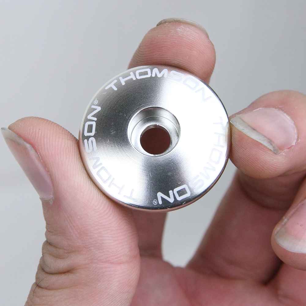 THOMSON* stem cap (silver) - BLUE LUG GLOBAL ONLINE STORE