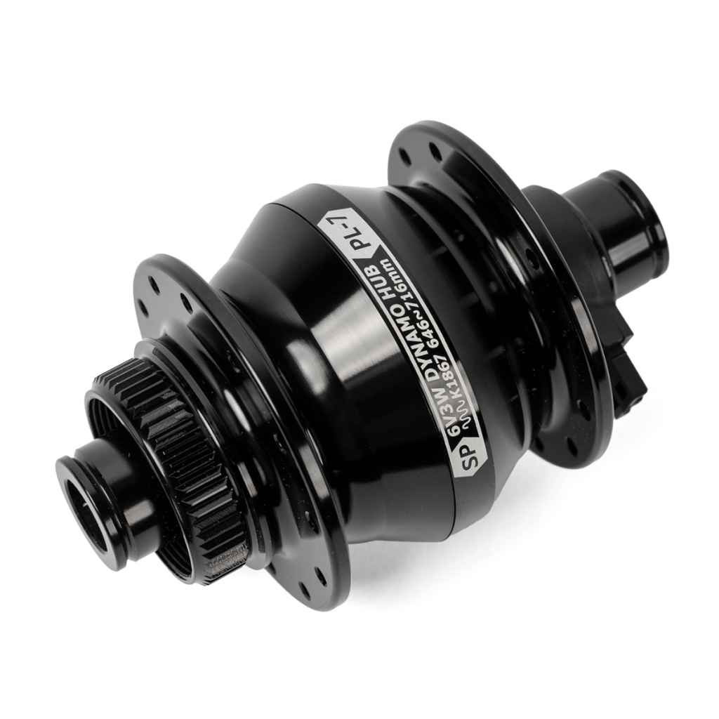 SHUTTER PRECISION* PL-7 dynamo disc hub (black) - BLUE LUG GLOBAL