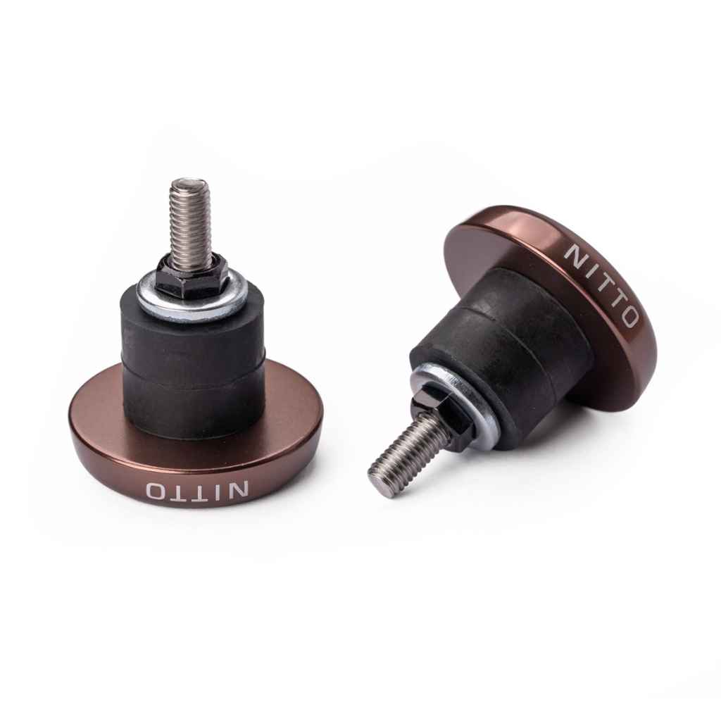 NITTO* FW-25 large bar end (brown) - BLUE LUG GLOBAL ONLINE STORE
