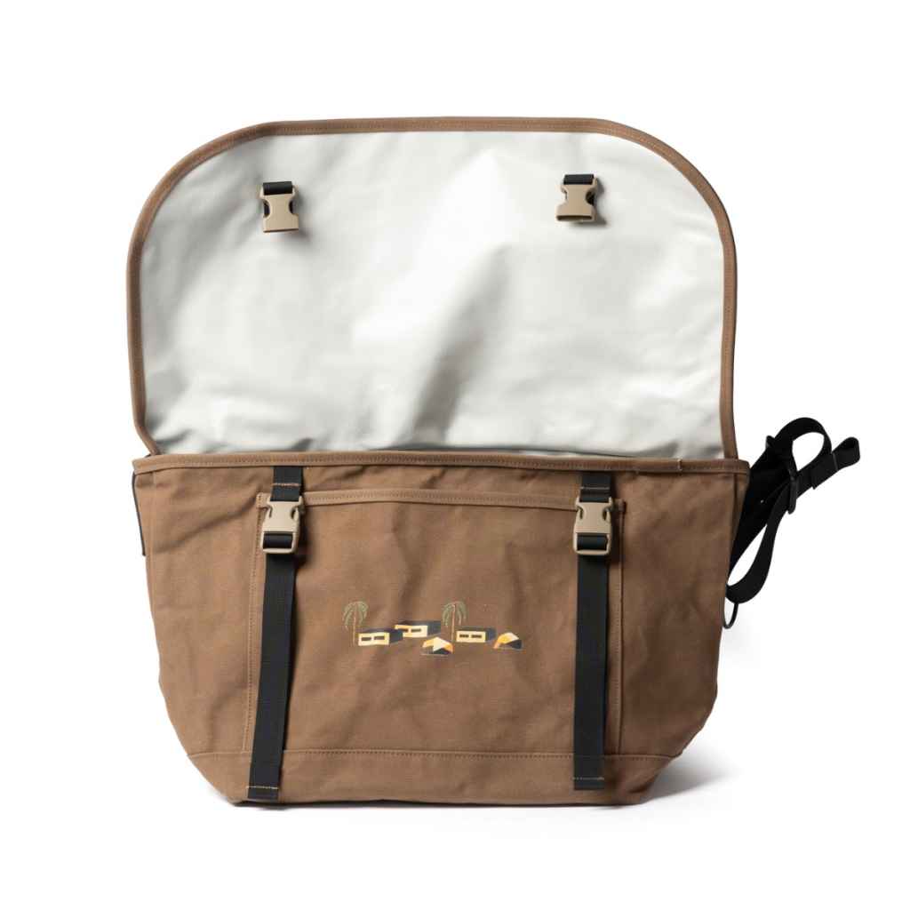 BLUE LUG* BBS messenger bag (brown) - BLUE LUG GLOBAL ONLINE